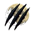 logo del juego, luna con garra